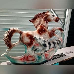 Rare Horse & Foal Statue Italian